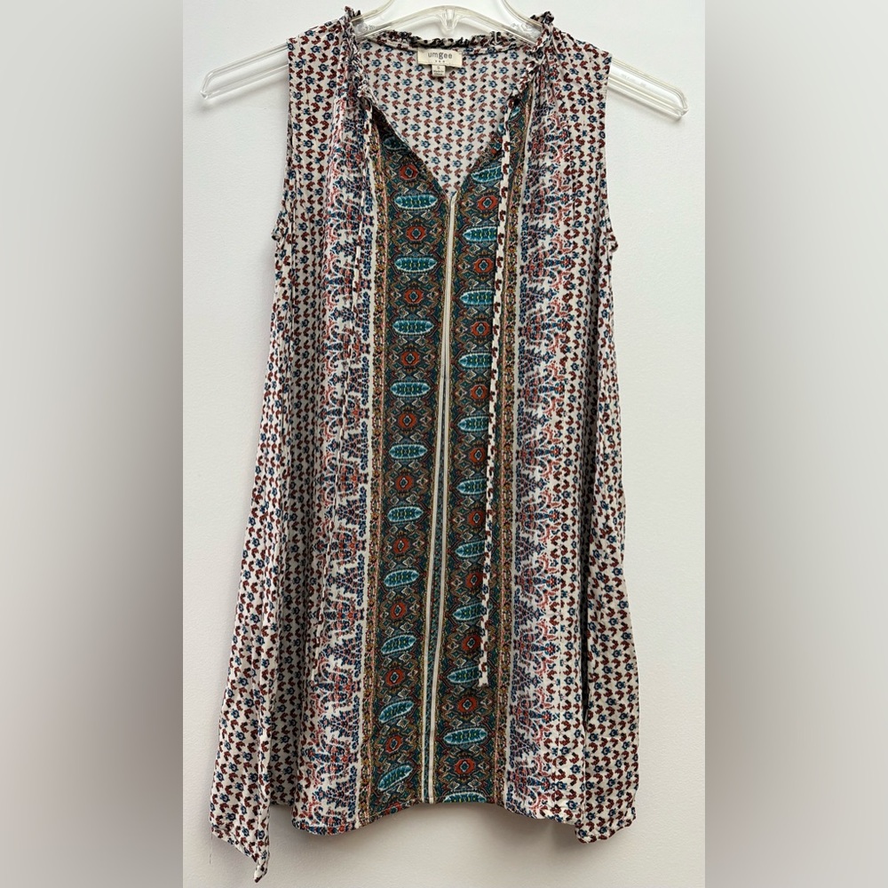 Umgee Multicolor Patterned Tunic/Dress - Picture 4 of 7